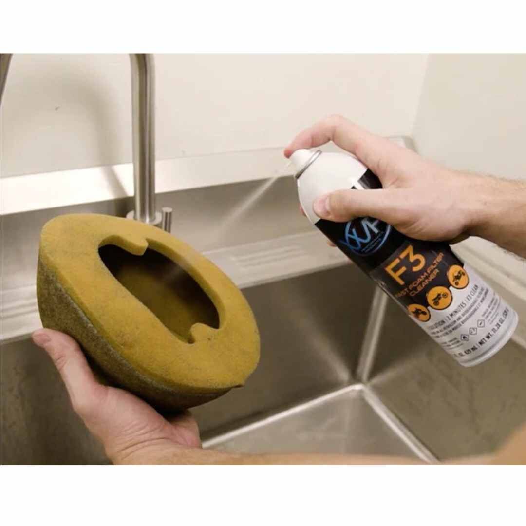 F3 Fast Foam Air Filter Cleaner (320G) - F3 being used