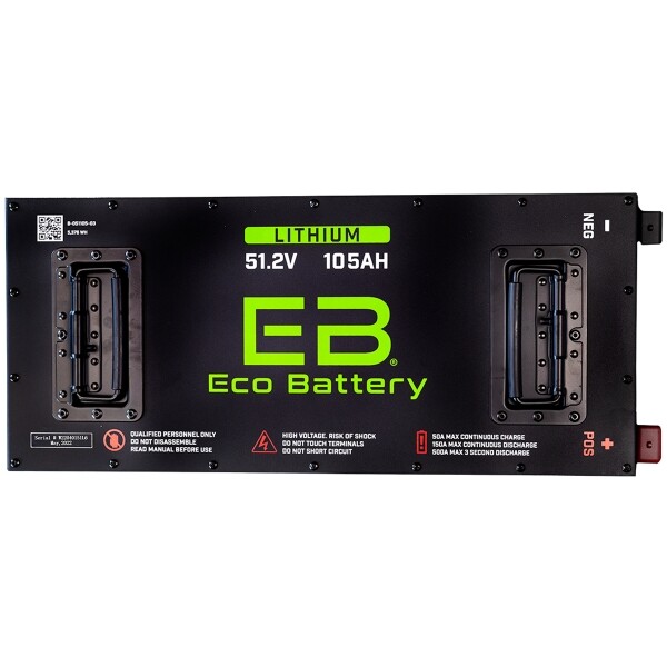 51V 105AH Eco LifePo4 Lithium Battery Bundle with Charger – Skinny Style Battery - Image 9