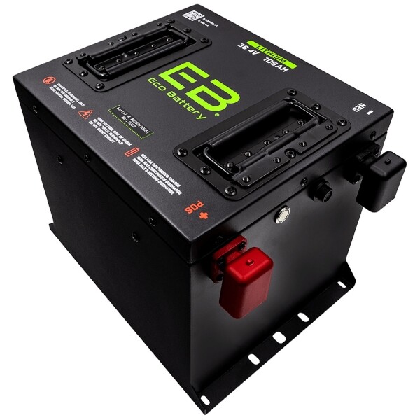 38V 105AH Eco LifePo4 Lithium Battery Bundle with 15A Charger - Cube Style Battery
