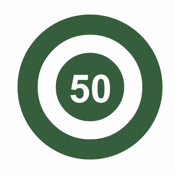Bullseye Driving Range Yardage Targets - 50 Yards