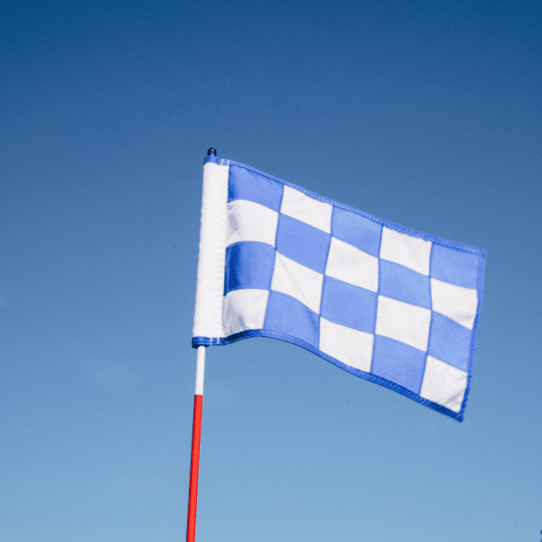 Checkered Regulation Golf Flag - 14 inch x 20 inch 1