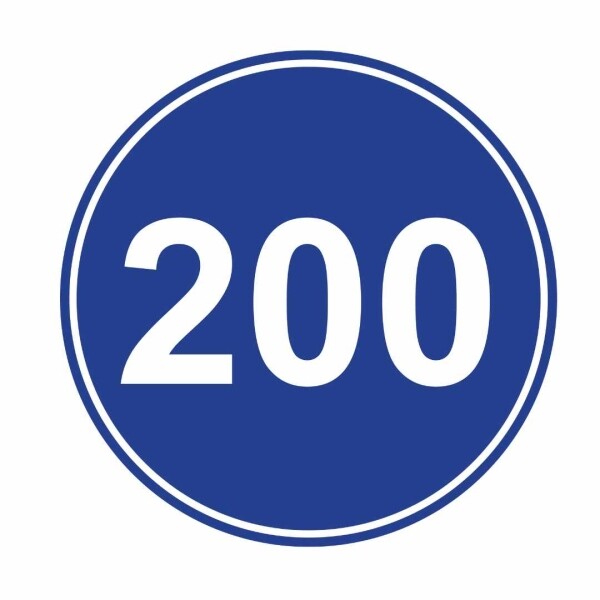 Circle Driving Range Yardage Targets - 250 Yards