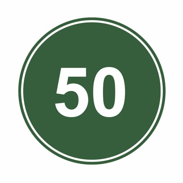Circle Driving Range Yardage Targets - 50 Yards
