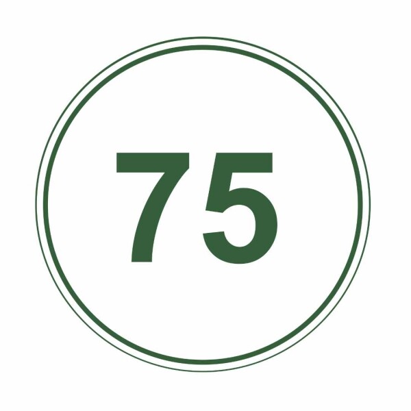 Circle Driving Range Yardage Targets - 75 Yards