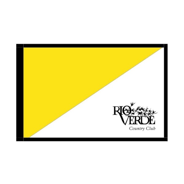 Custom Diagonal Embroidered Logo Regulation Pin Flags
