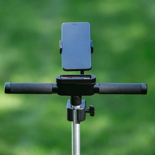 SpotOn Phone Holder for Turf Moisture Meter Pro - Lifestyle