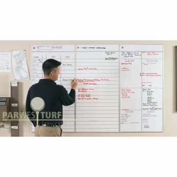 Par Aide shop board for crew assignments
