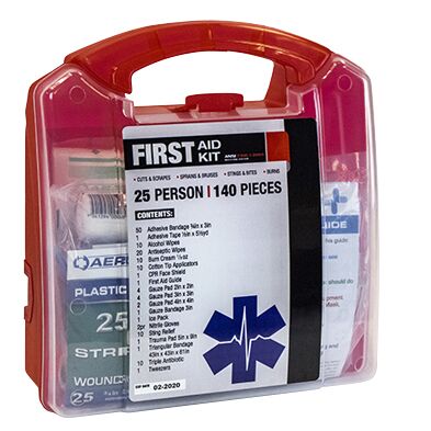 Portable First Aid Kit - Plastic Case