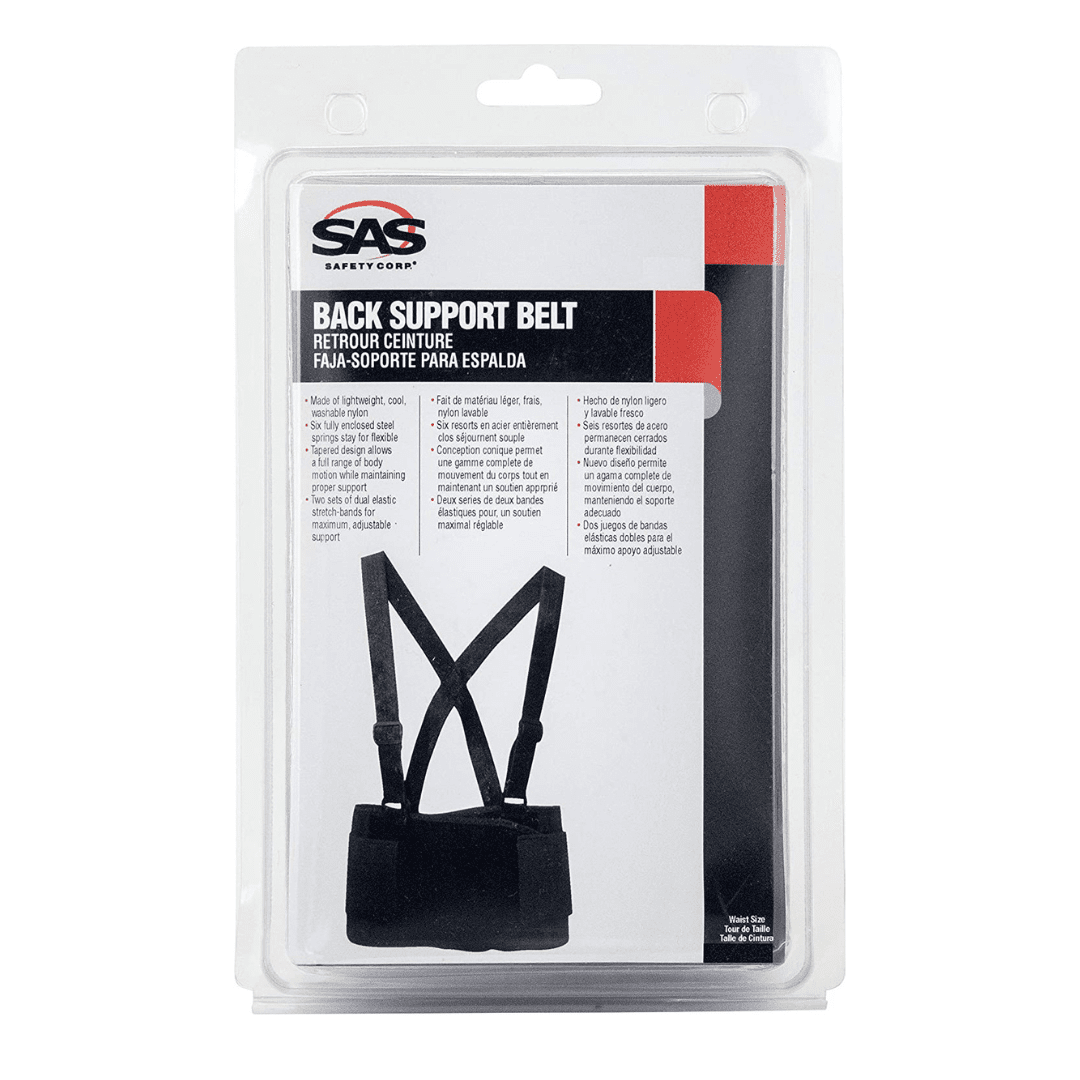 Back support belt packaging details