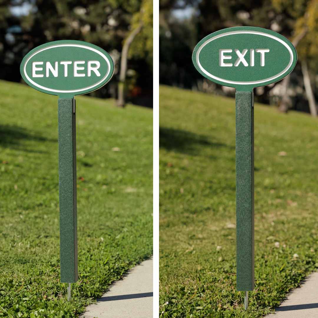 Golf Cart Enter Exit Stakes