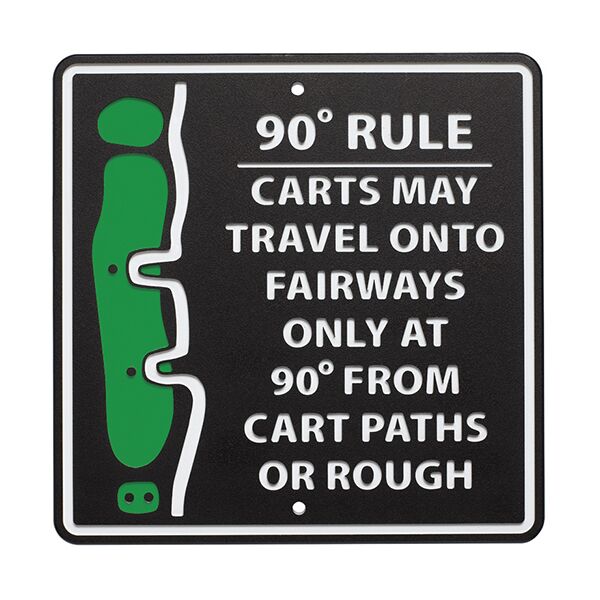 Economy Plastic Course Signs - Custom Messages Available