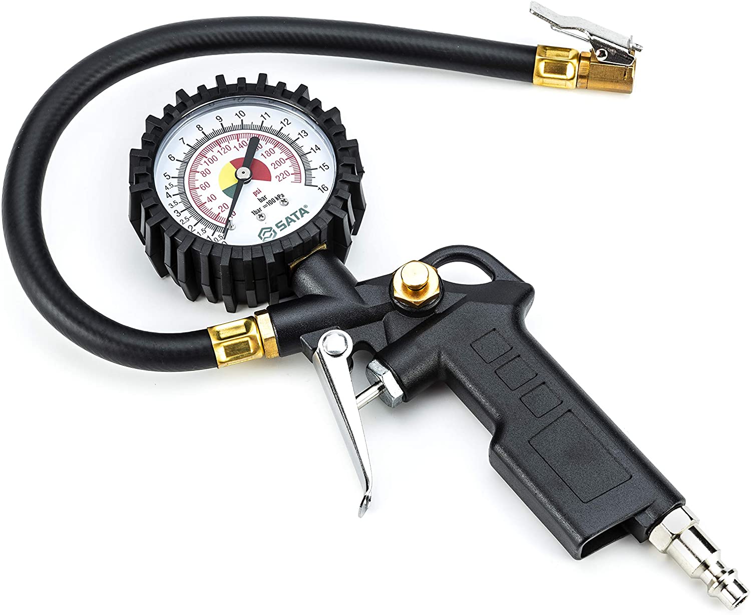 Image of Tire Inflator with Pressure Gauge