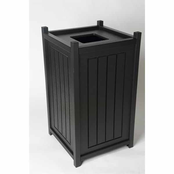 Square Trash Containers - Recycled Lumber - Image 2