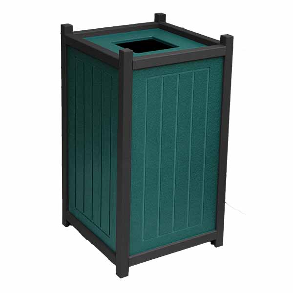 Square Trash Containers - Recycled Lumber - Image 5