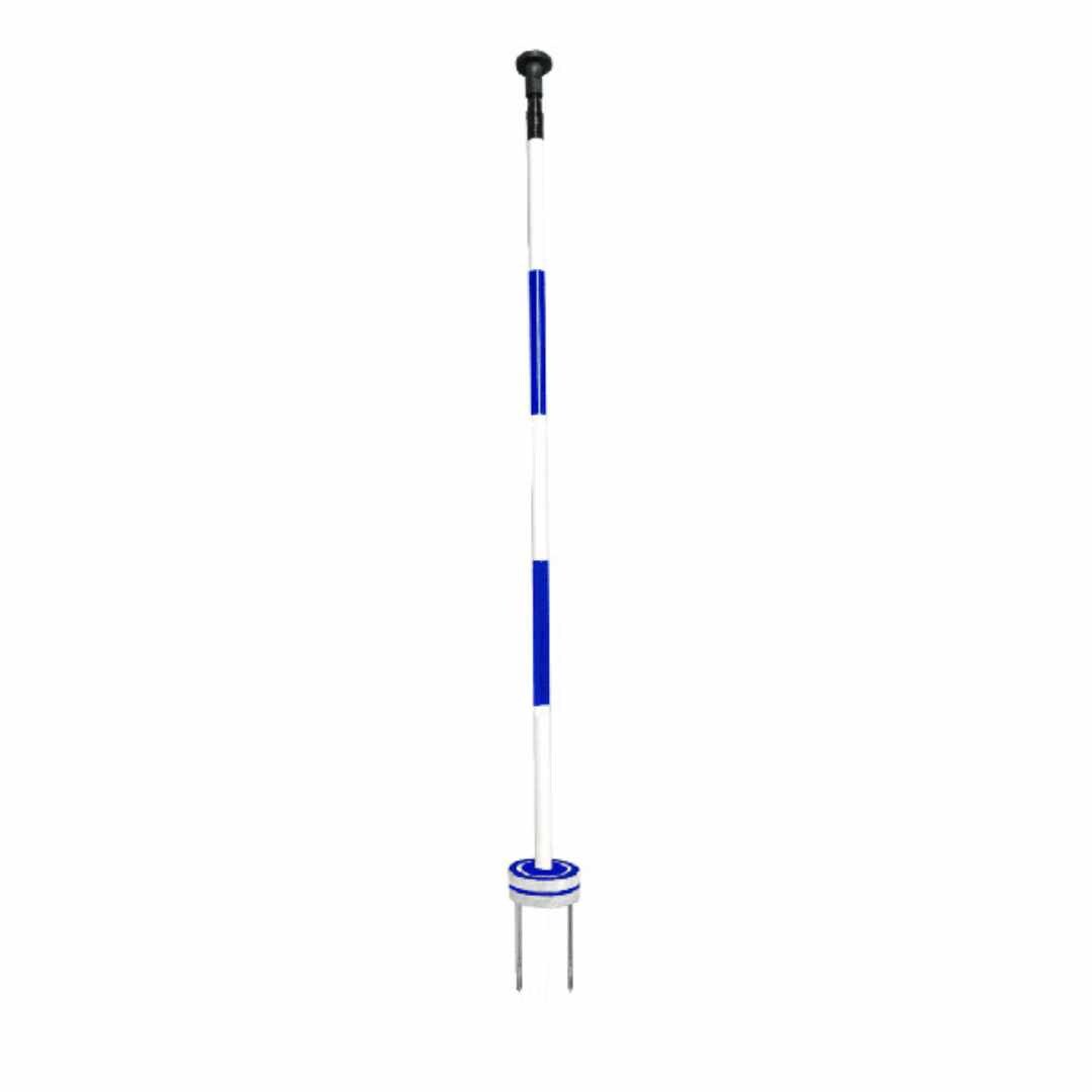 Premium Cupless Practice Green Markers - Blue_White Stripe