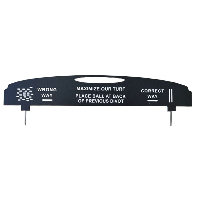 Image of Plastic Driving Range Divot Pattern Signs