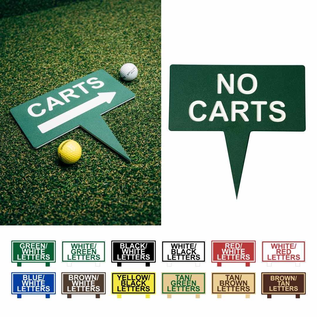 1_4″ Single Spike Fairway Signs – Perma-Core