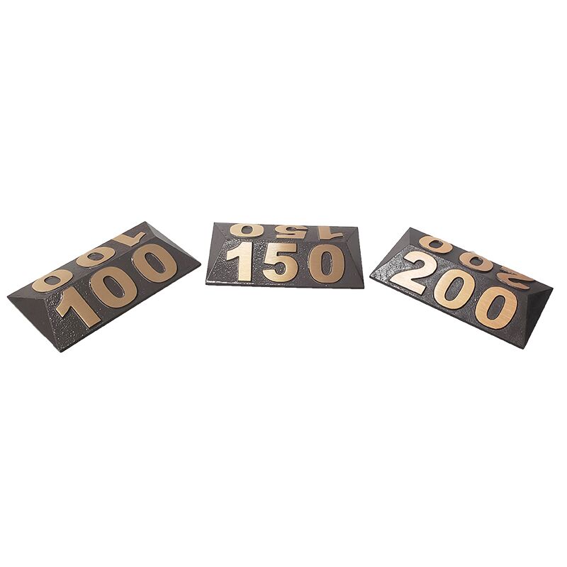 Cart Path Yardage Markers - Pyramid Style