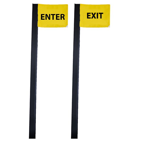 Enter and Exit Stakes - Custom Flags