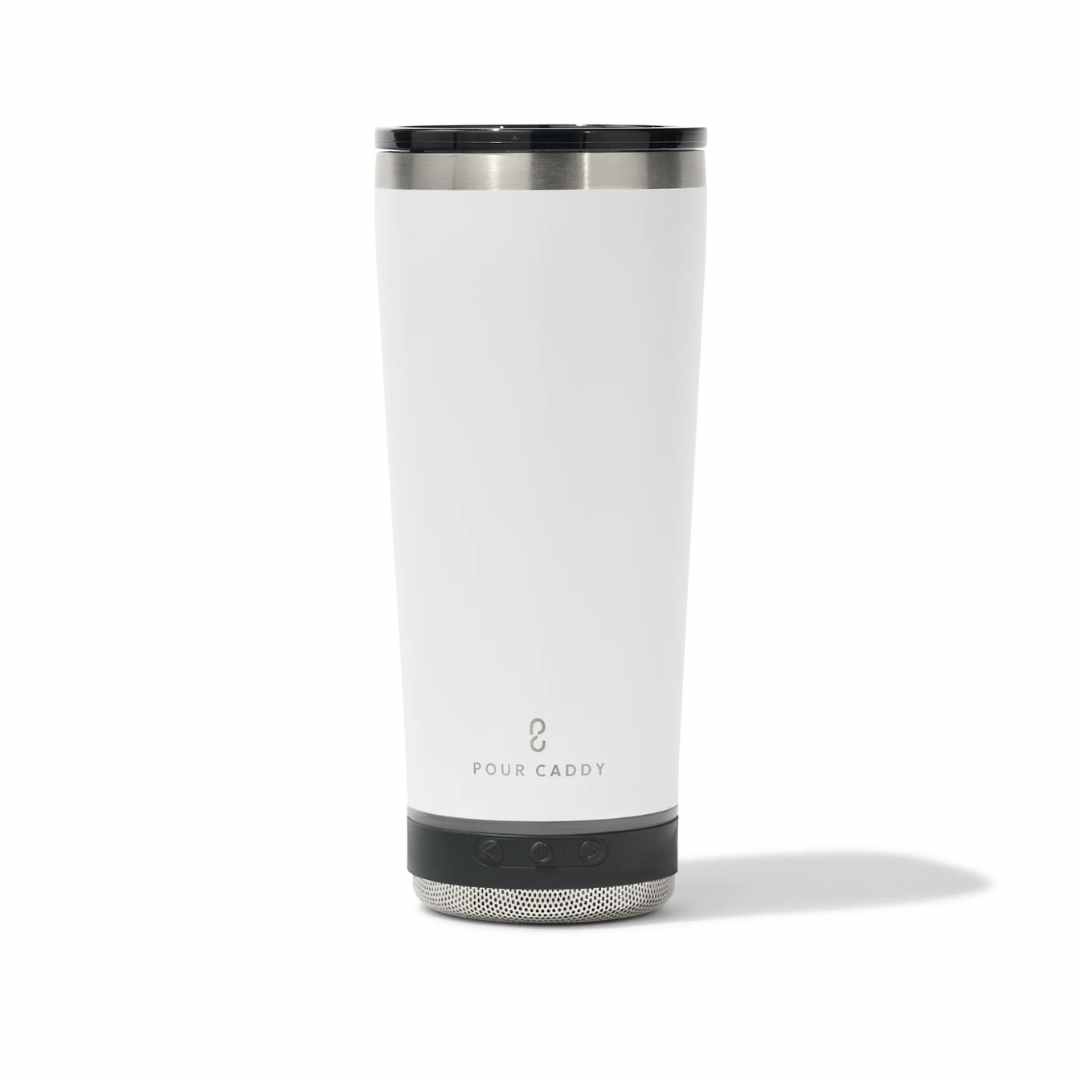Go Caddy 18oz Vibe Tumbler - Speaker - White