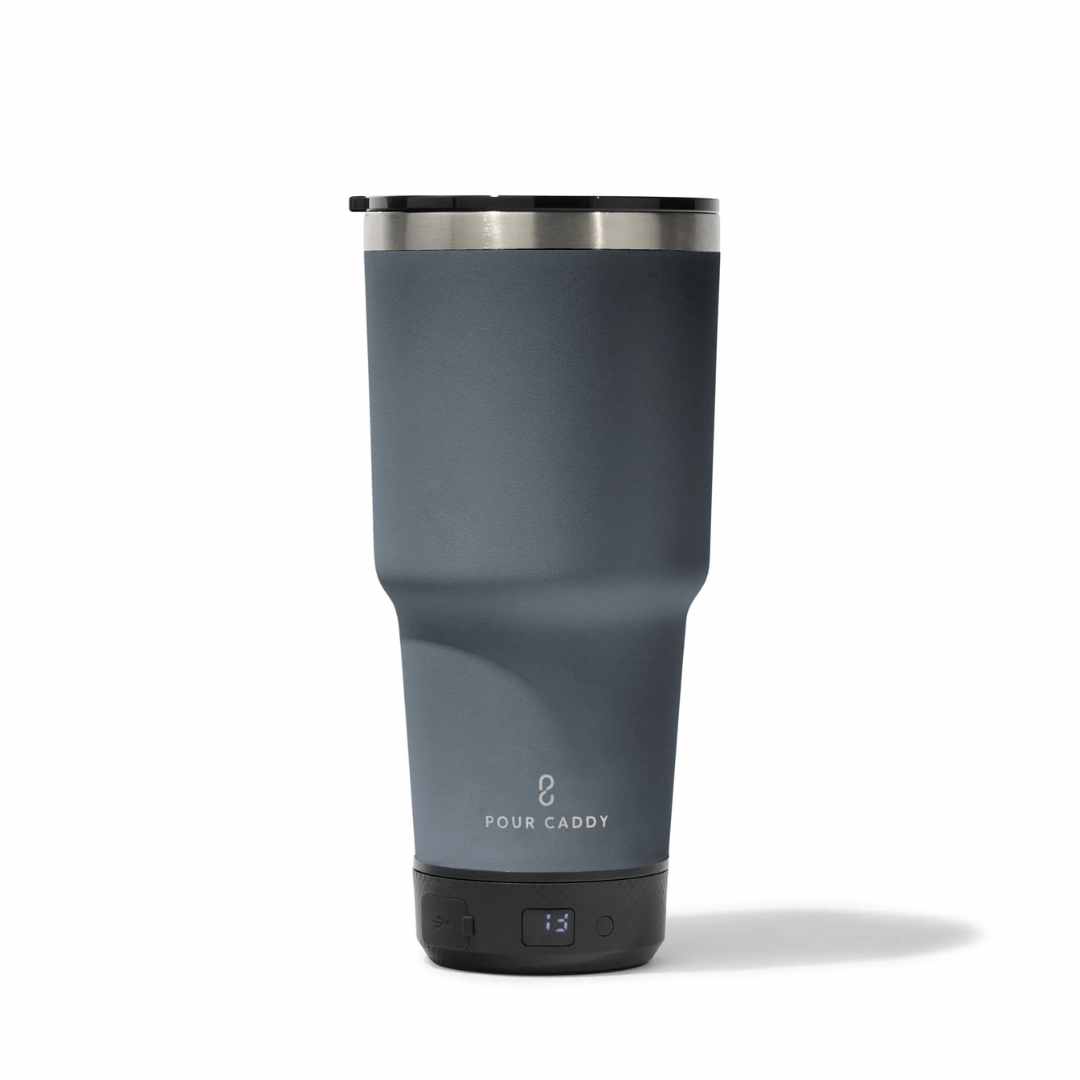 Go Caddy 28oz Vibe Tumbler - 3 Base Options- grey - power bank