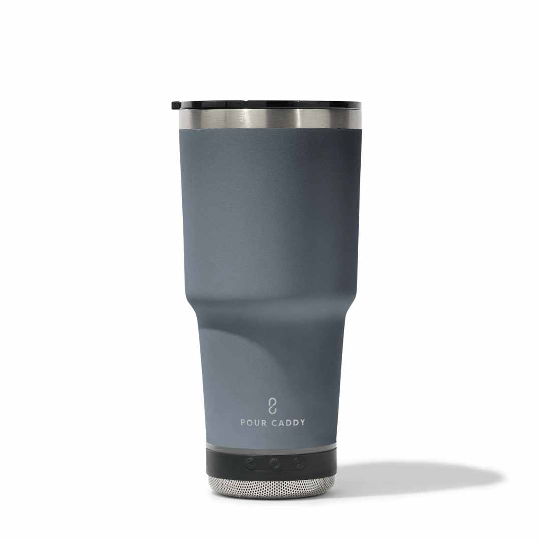 Go Caddy 28oz Vibe Tumbler - 3 Base Options- grey - solo speaker