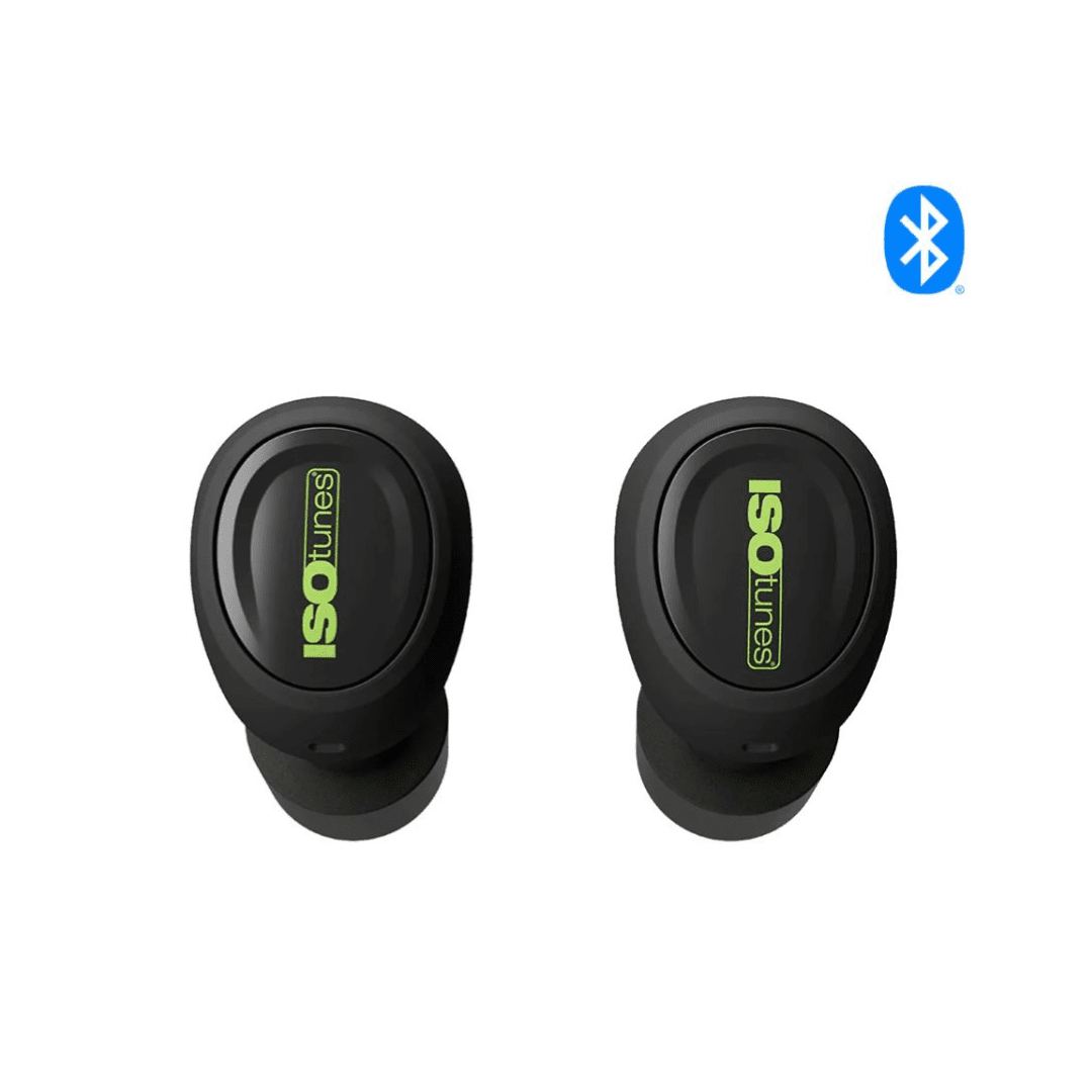 ISOtunes FREE 2.0 Noise-Isolating Bluetooth Earbuds, 25 dB NRR- Matte Black