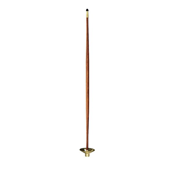Natural wood practice green flagsticks with tapered design
