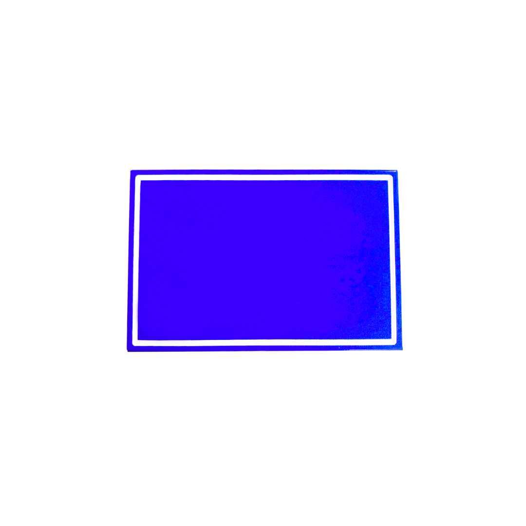 Perma Core In Ground Rectangle Yardage Monuments - Blue_White -Plain