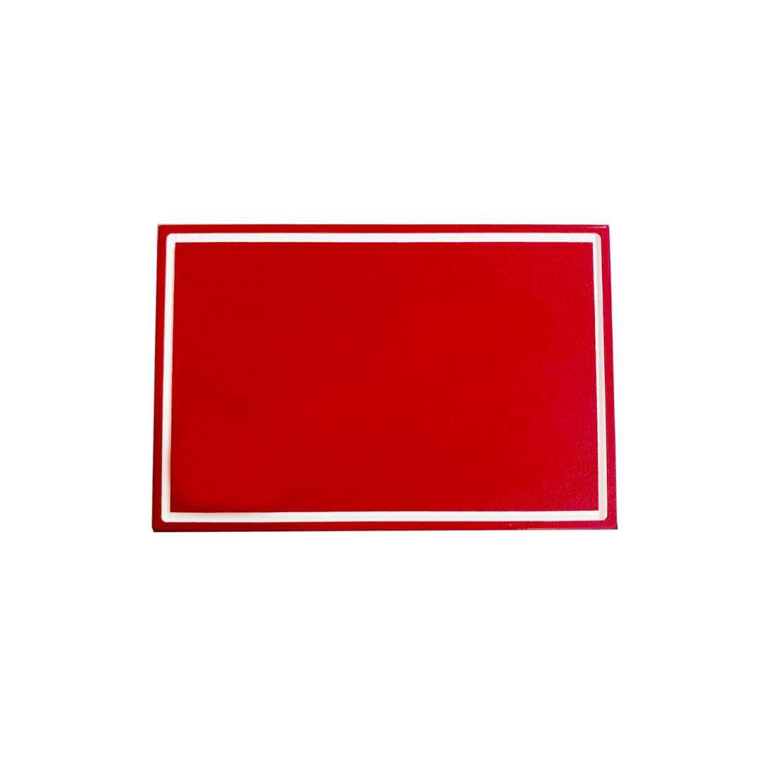 Perma Core In Ground Rectangle Yardage Monuments - Red_White-Plain