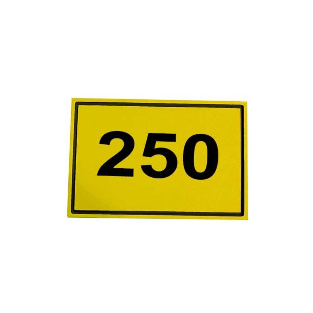Perma Core In Ground Rectangle Yardage Monuments - Yellow_Black -250