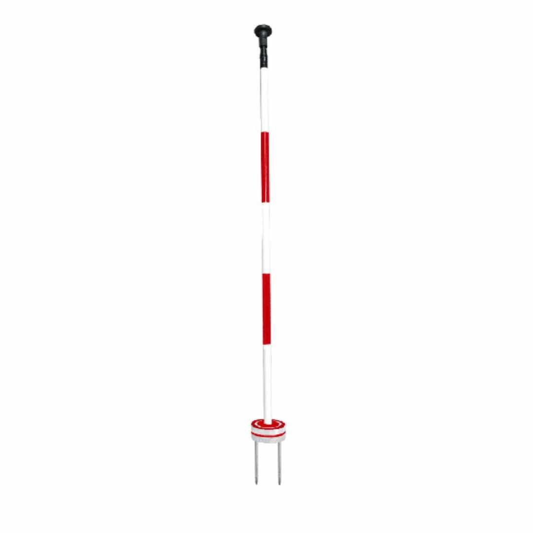 Premium Cupless Practice Green Markers - Red_White Stripe