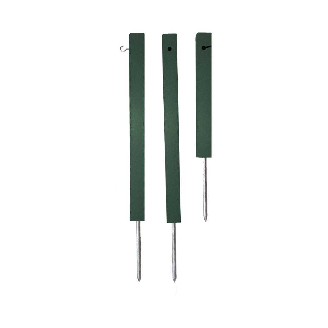 Recycled Plastic Lumber Rope Stake - Square Stake - Green
