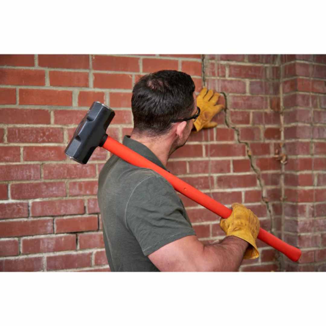 Sledge Hammer, 12 lb. Head, 34 in. Solid-Core Fiberglass Handle Lifestyle