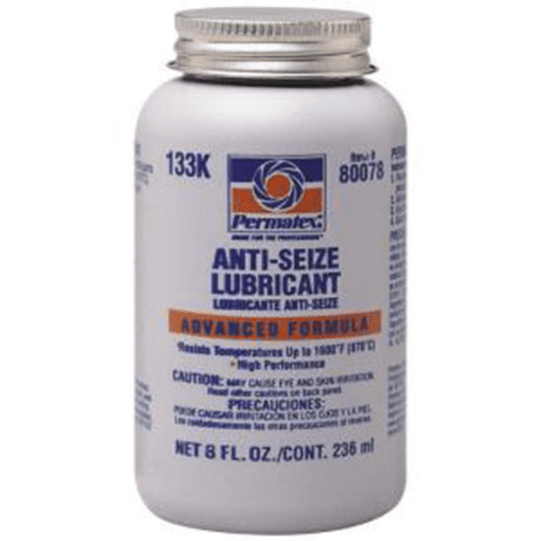 Bedknife screw anti seize bottle