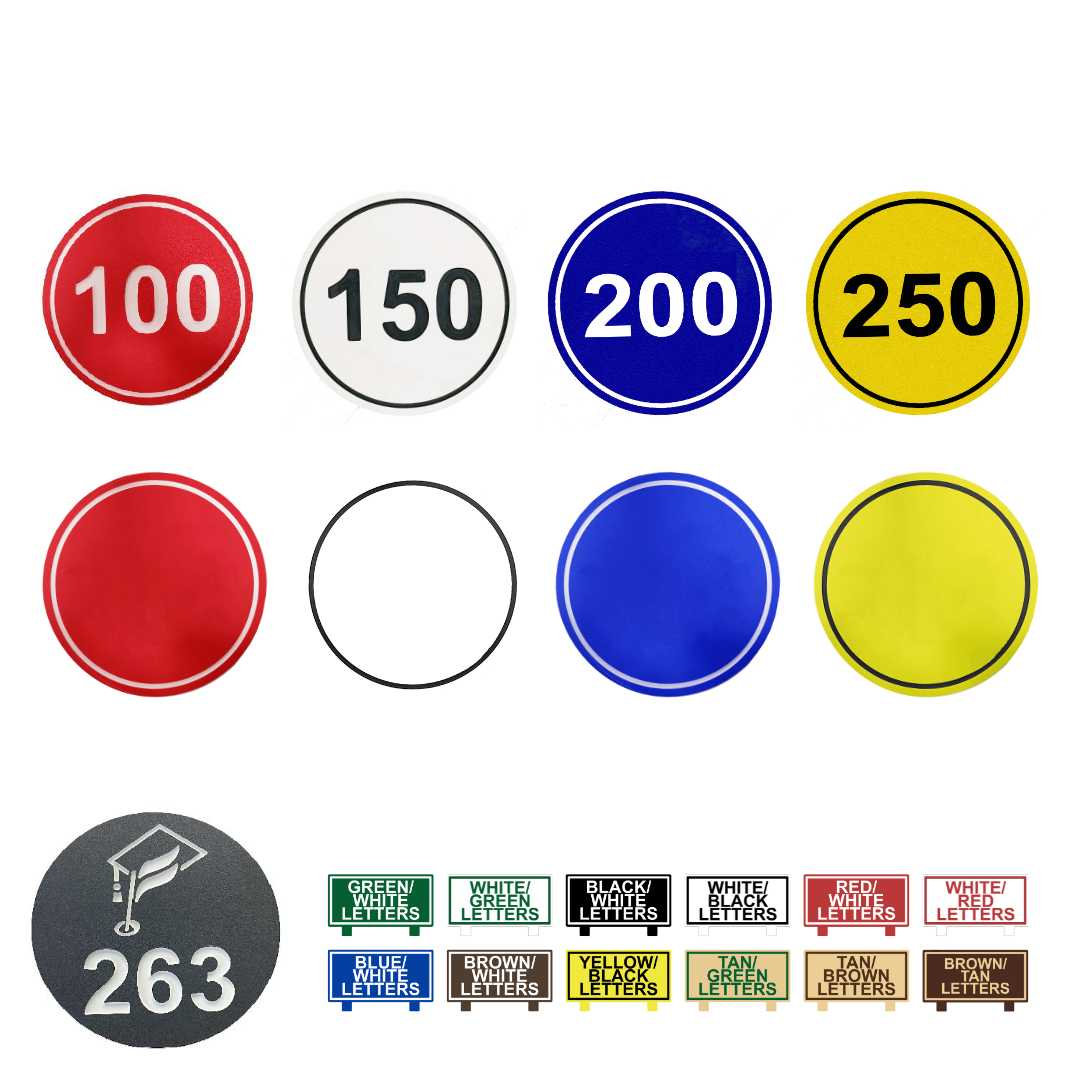 Perma Core In Ground Round Yardage Monuments 1