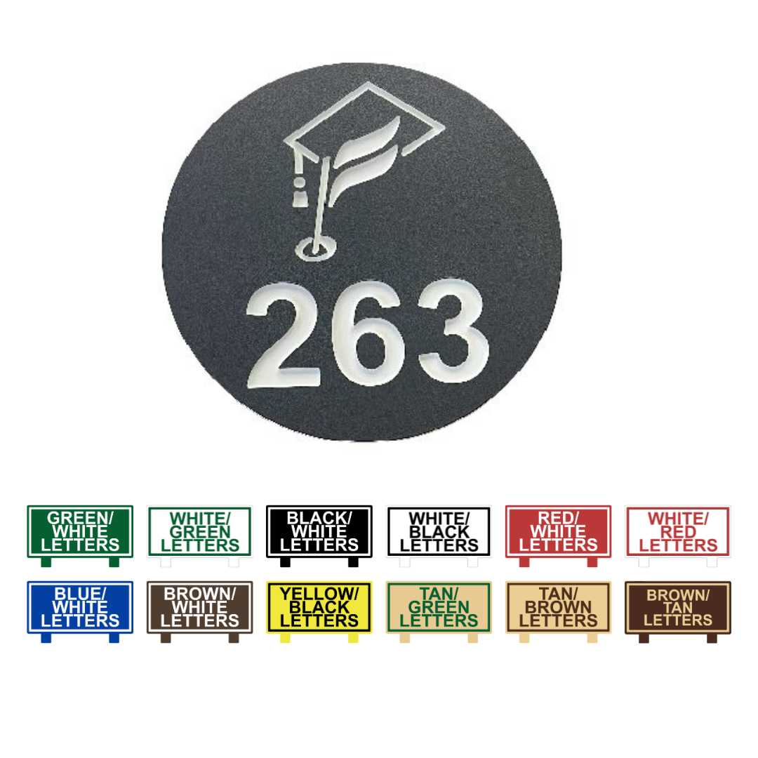 Perma Core In Ground Round Yardage Monuments - Custom