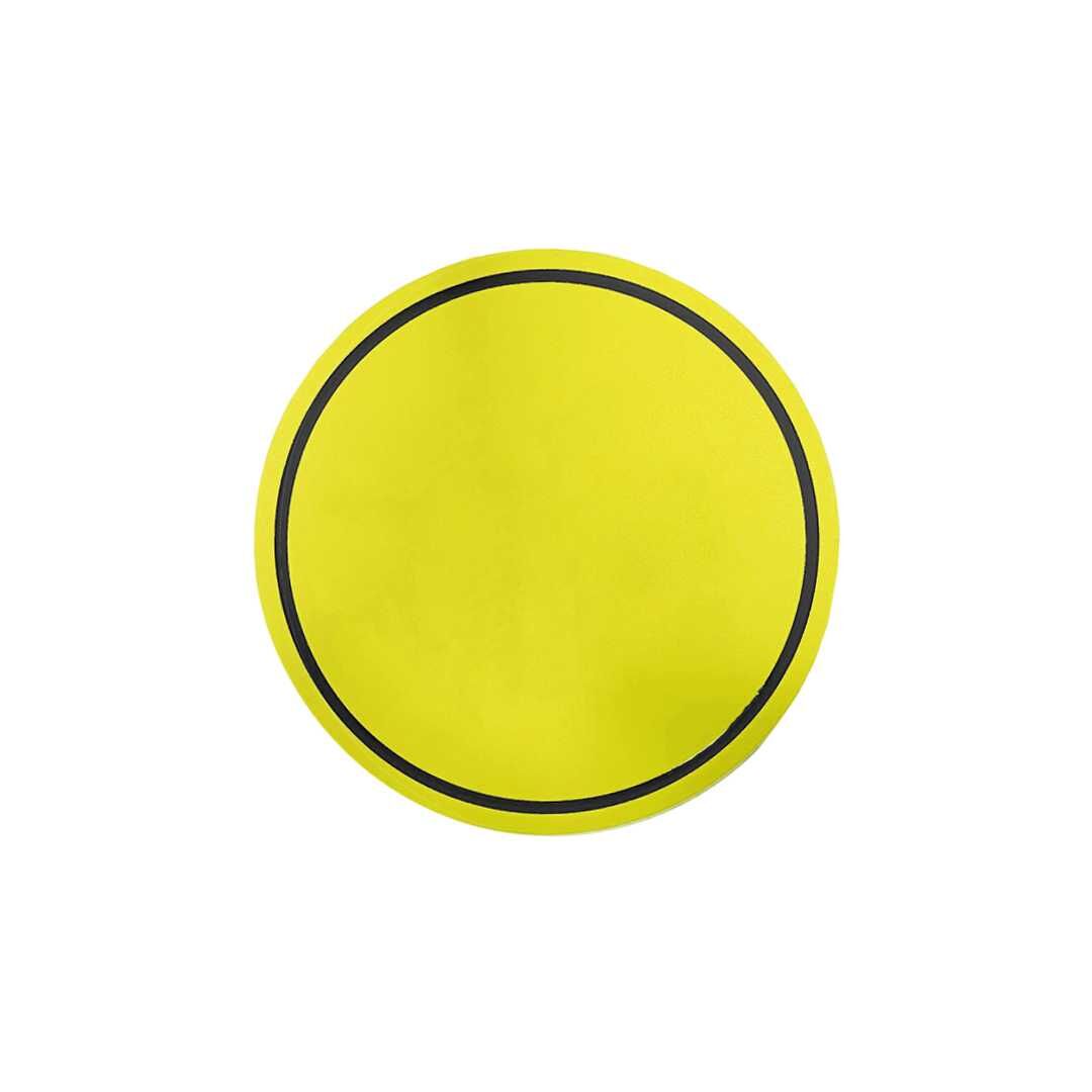 Perma Core In Ground Round Yardage Monuments Yellow_Black - Plain