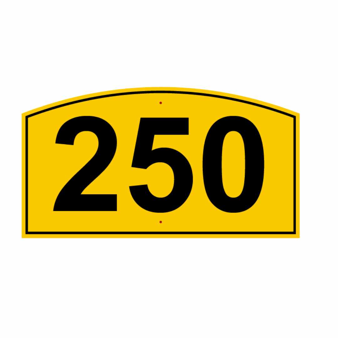 Arch Driving Range Yardage Targets - 250 Yards