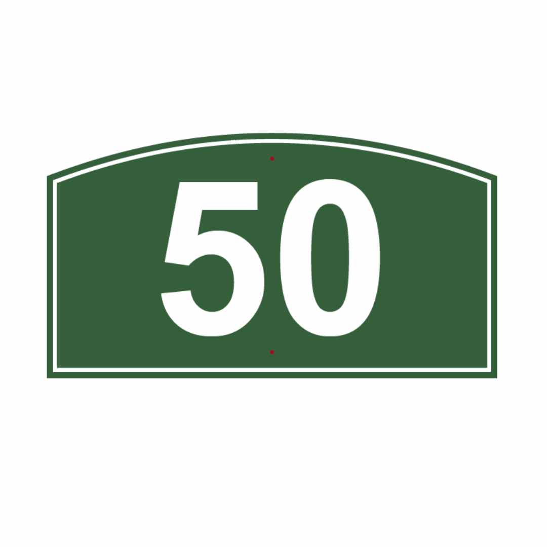 Arch Driving Range Yardage Targets - 50 Yards