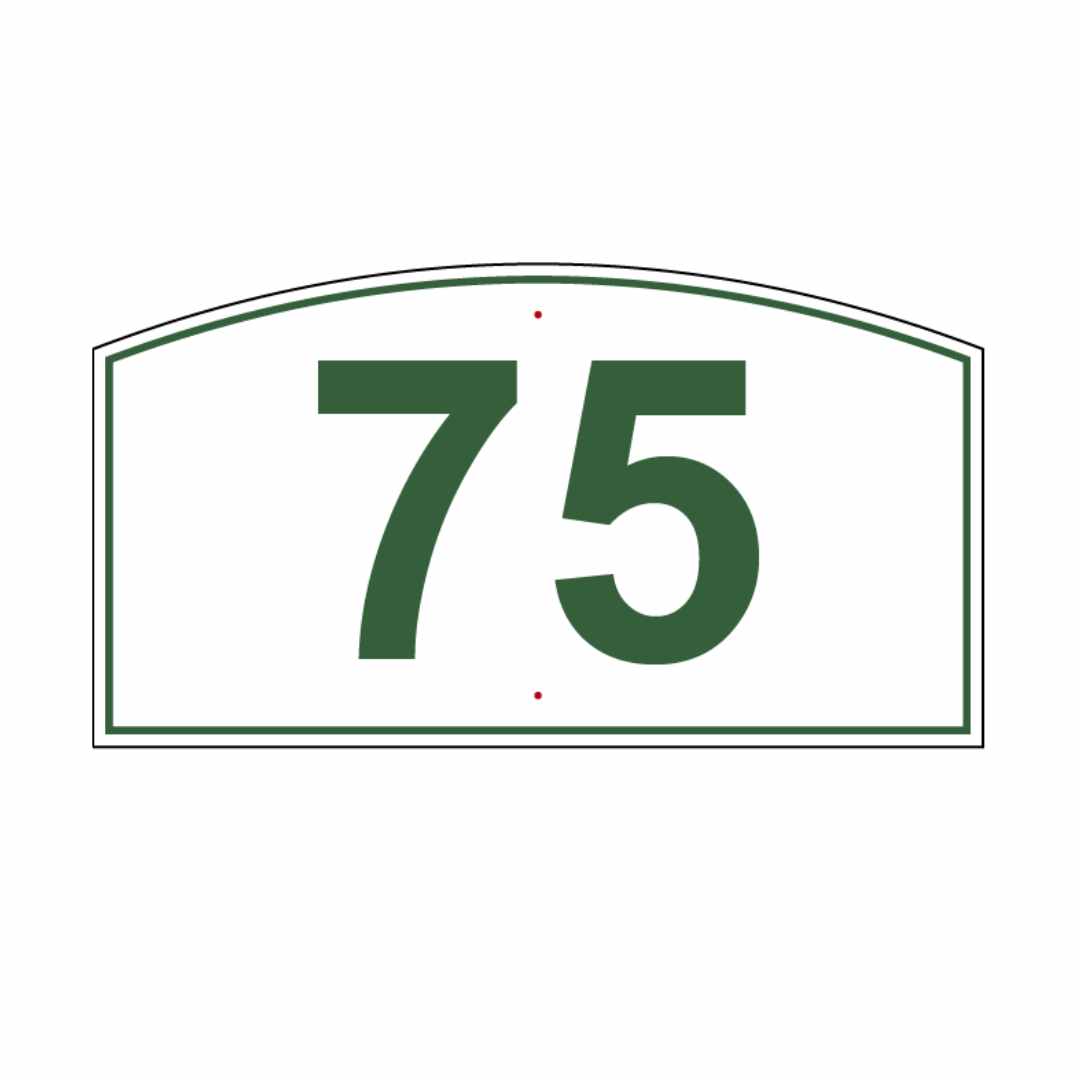 Arch Driving Range Yardage Targets - 75 Yards