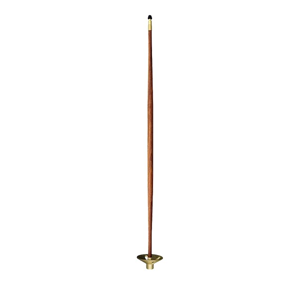 Natural wood practice green flagsticks with tapered design