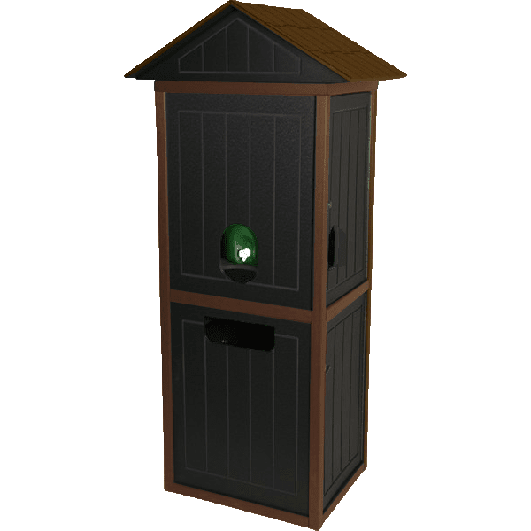 Deluxe Full Water Cooler Enclosure Station w/ Trash Liner - Image 4