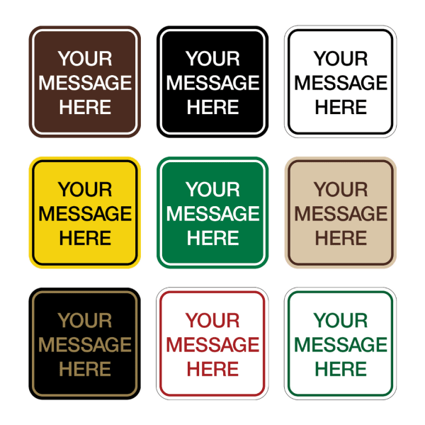 Par West Turf Custom Aluminum Course Sign 12x12