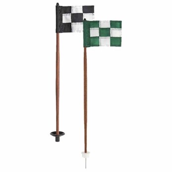 Natural wood cupless practice green marker with tapered stick