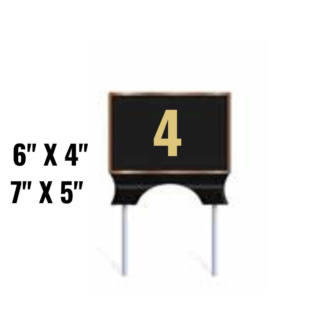 Custom Logo Tee Markers - Cast Bronze or Aluminum - Shape 4