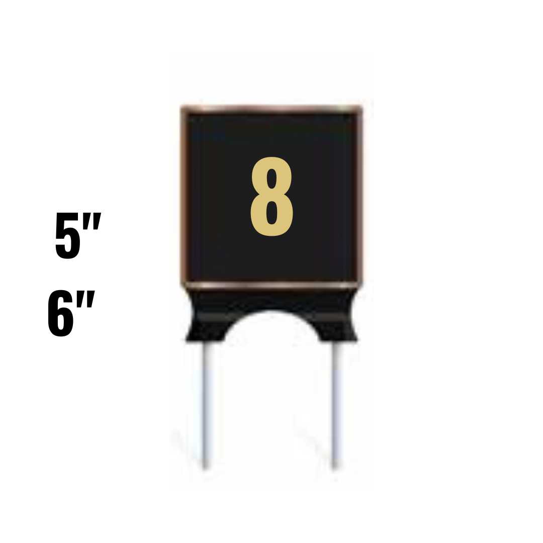 Custom Logo Tee Markers - Cast Bronze or Aluminum - Shape 8