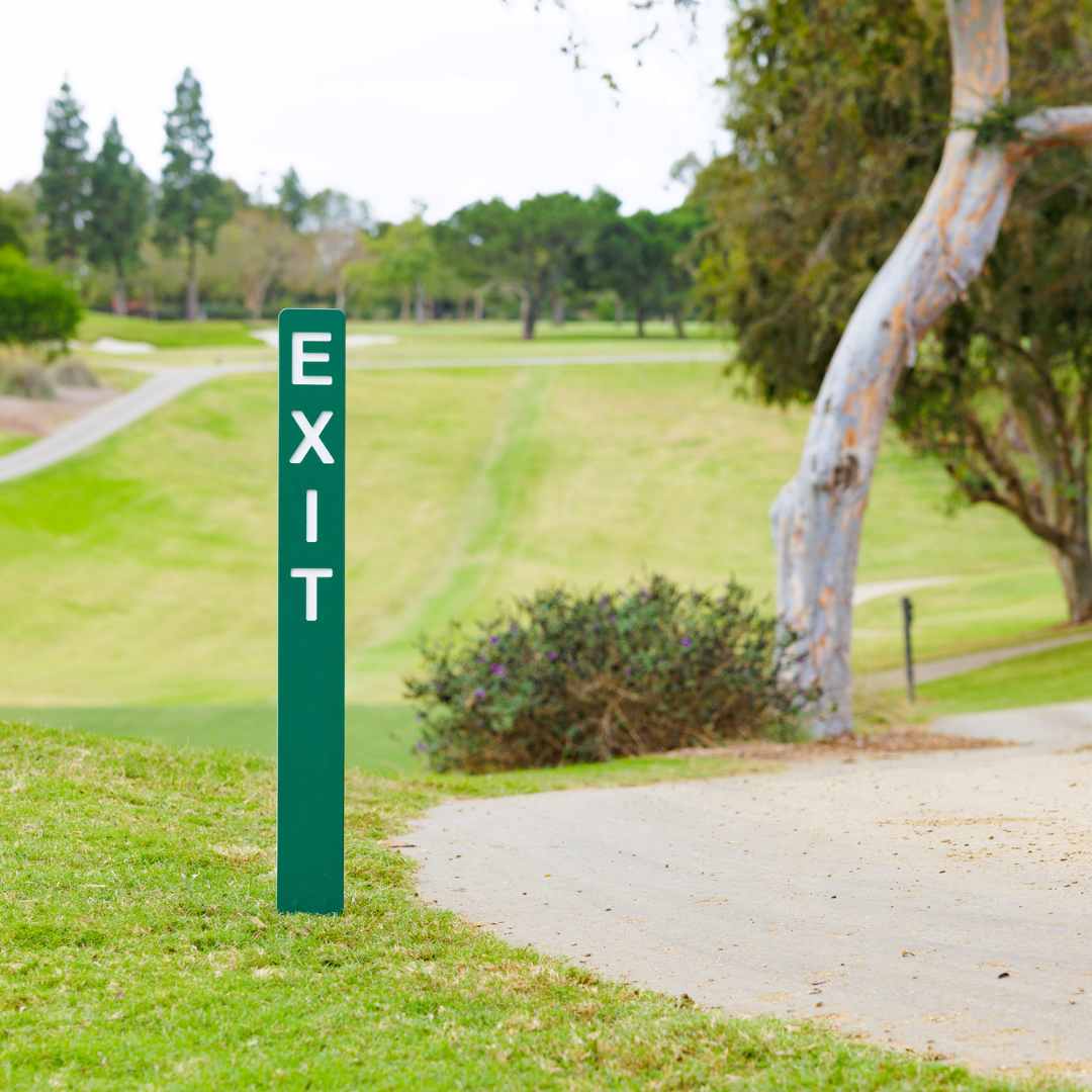 Golf Cart Enter Exit Signs - Exit Sign