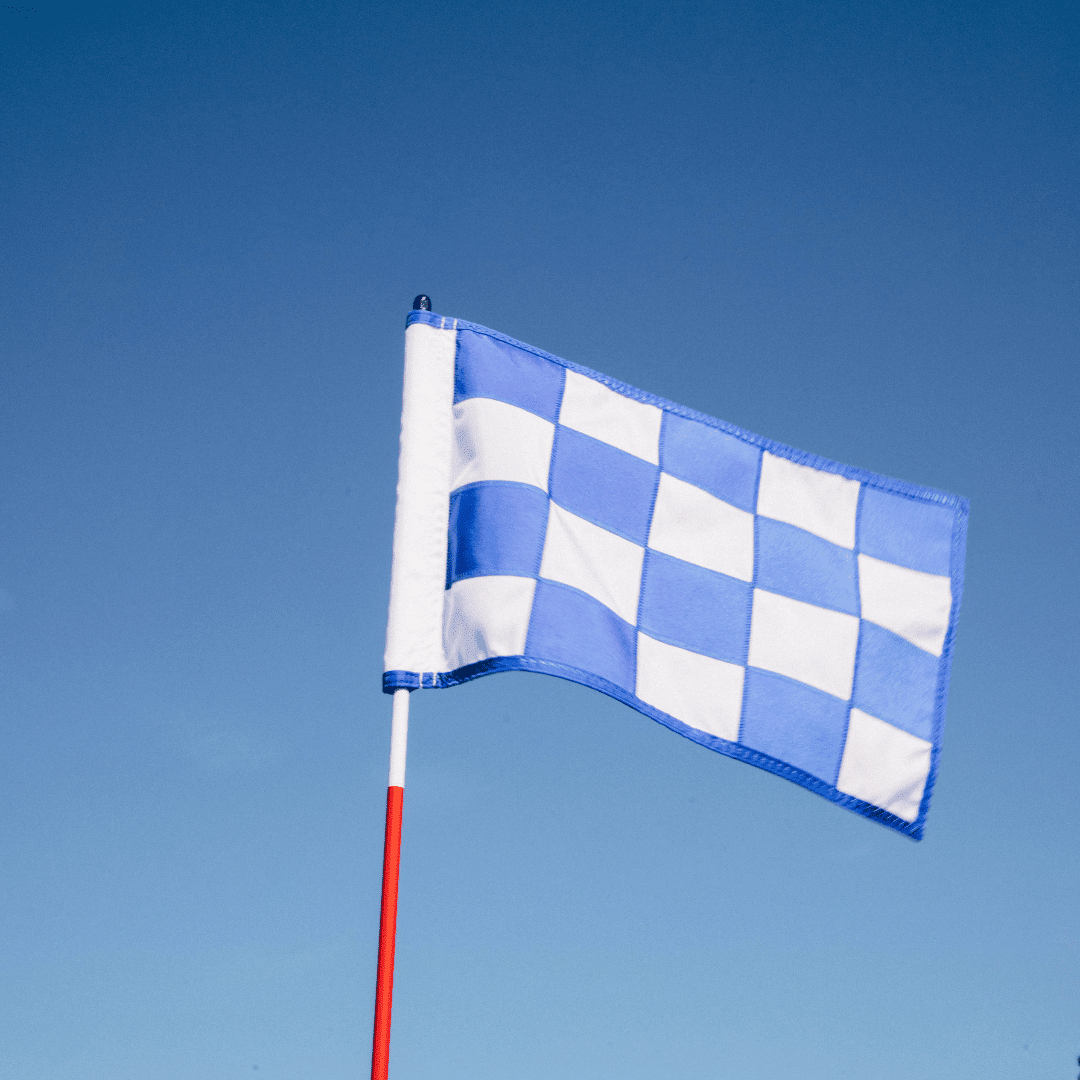 Checkered Regulation Golf Flag - 14 inch x 20 inch 1