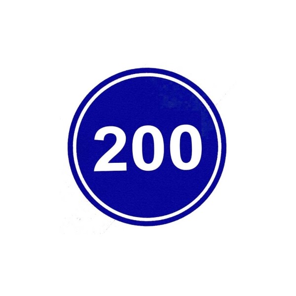 Perma Core In Ground Round Yardage Monuments Blue_White - 200